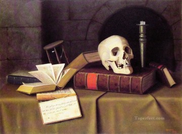 Naturaleza muerta clásica Painting - Memento Mori William Harnett bodegón